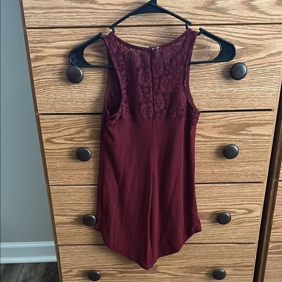 3 So juniors Sleeveless Tops - Black, Burgundy, and Navy Striped - Picture 6 of 11
